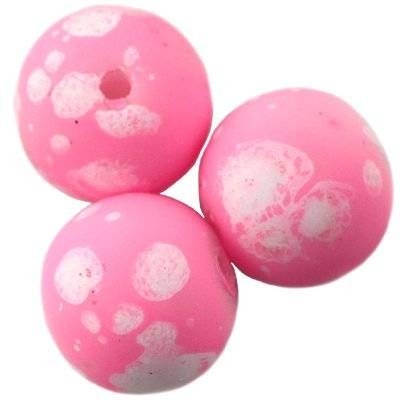 BP - Glasperle gummiert rosa