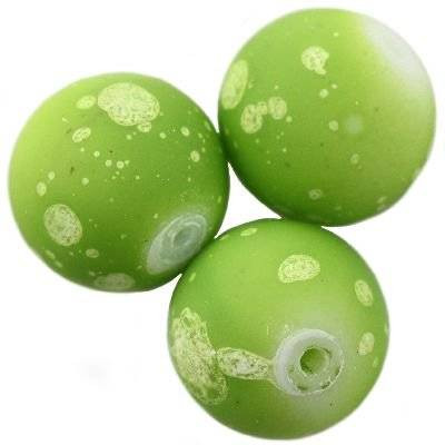 BP - Glasperle gummiert grün