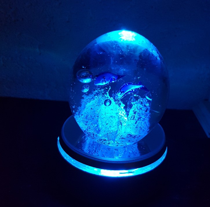 LK - Lichtkristall Delfine rund