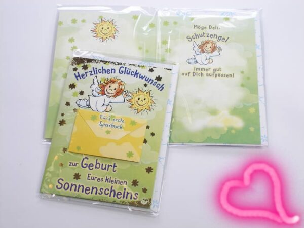 Schutzengel Karte Geburt Brief