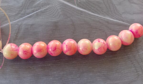 BP - Glasperle marmor rosa