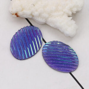 BD - Cabochon blau oval