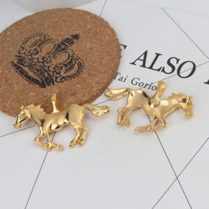 BA - Anhänger Pferd gold