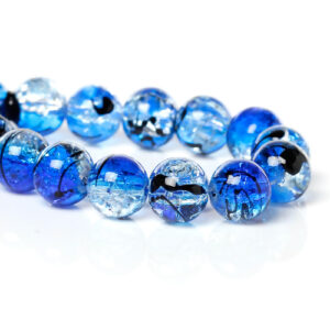 BP - Glasperle blau crackle