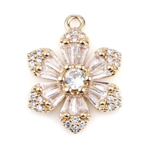 BA - Anhänger Blume strass