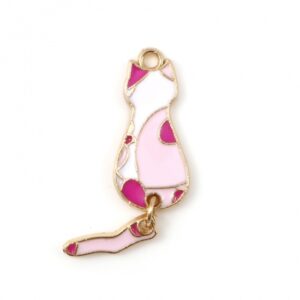 BA - Anhänger Katze rosa