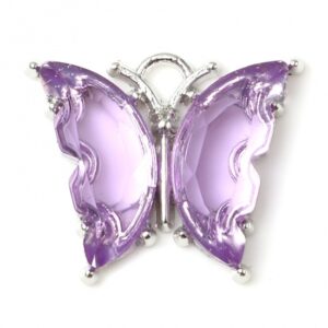 BA - Anhänger Schmetterling lila/silber