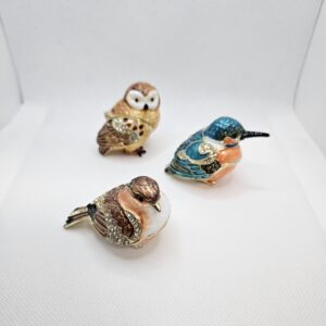 Schmuck/Pillendose Vogel