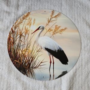 Blechschild Ähren "Storch"