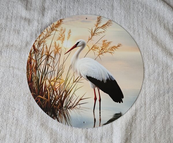 Blechschild Ähren "Storch"