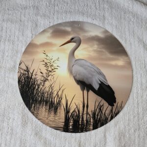 Blechschild Sonne "Storch"