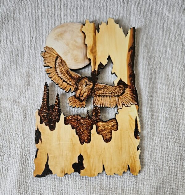 Holzschild "Eule"