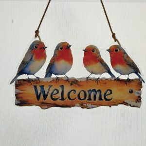 Acrylhänger Welcome "Robins"