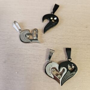 Anhänger Doppelherz "Love"