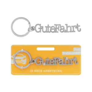 Schriften-Anhänger "Gute Fahrt"